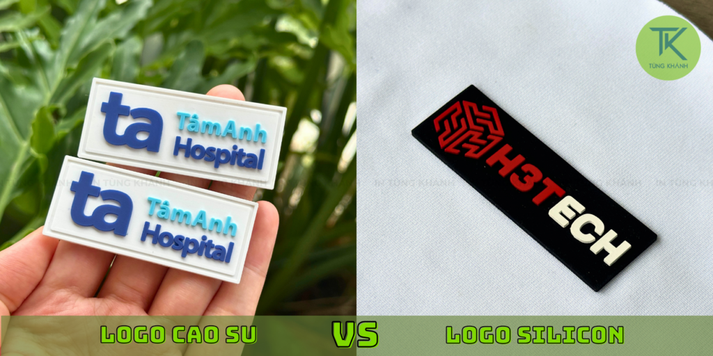 Logo cao su khác gì logo silicon