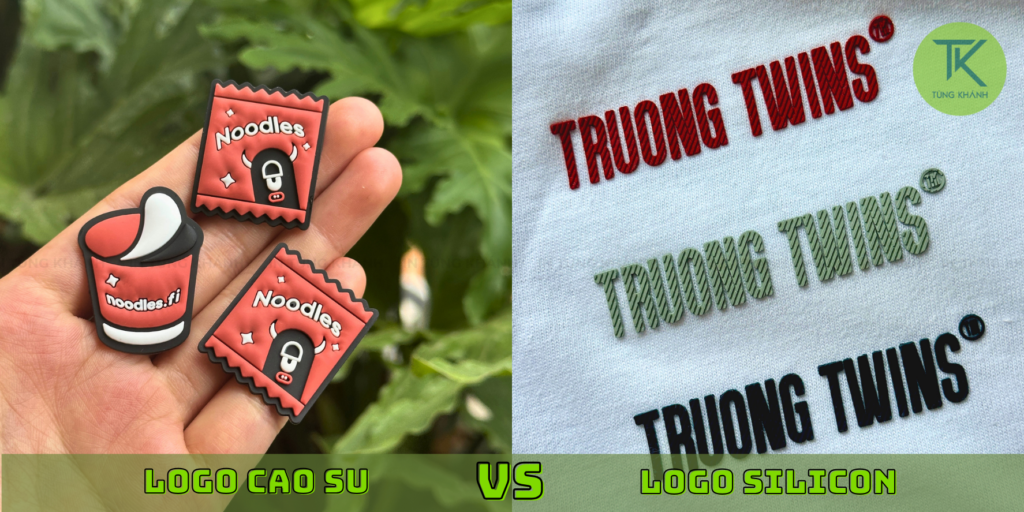 Logo silicon khác gì logo cao su về hiệu ứng thiết kế