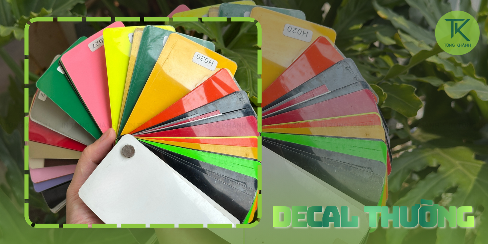 Decal thường gọn rõ và dễ ứng dụng