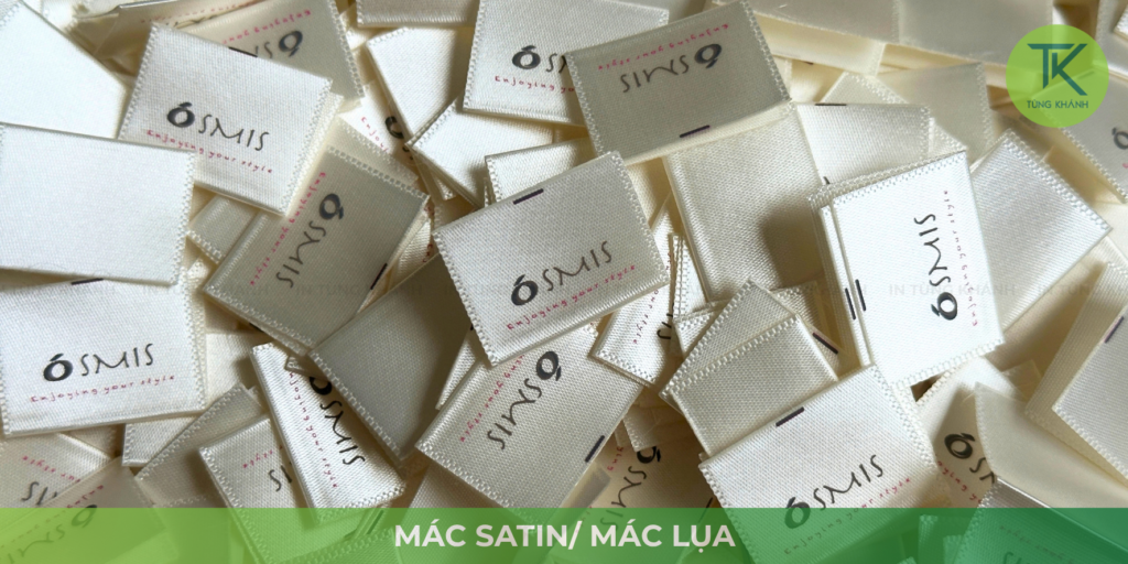 In mác vải may ở cổ áo