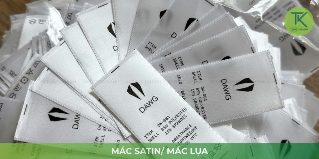 In mác vải satin lụa mềm bóng nhẹ