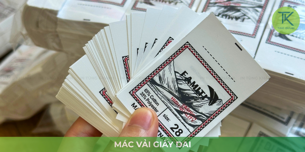 Mác vải giấy dai nhẹ gọn khó rách