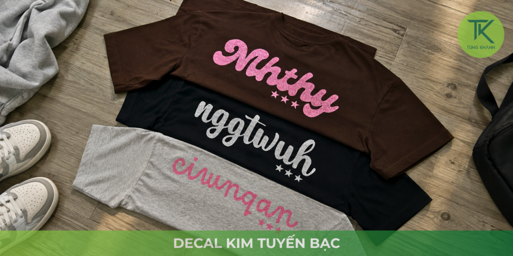 Decal kim tuyến bạc