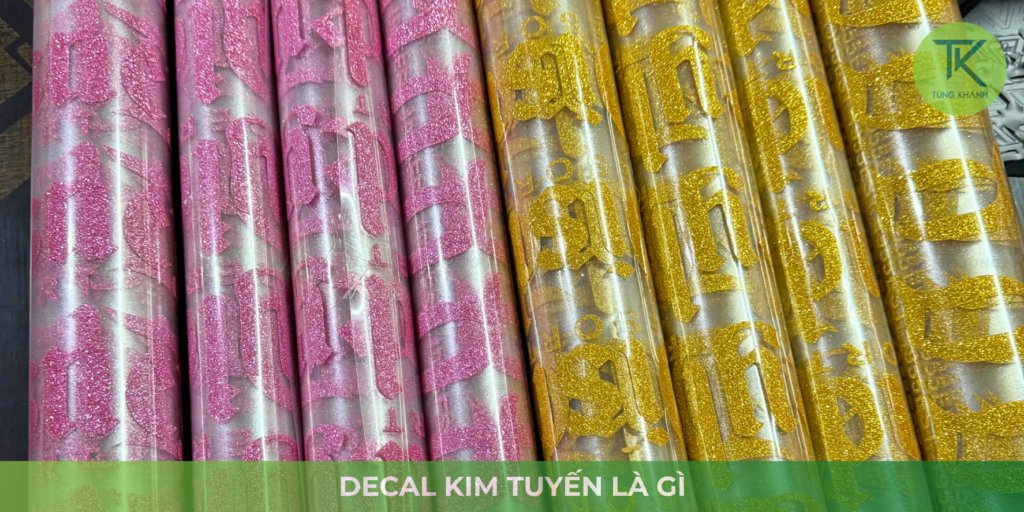 Decal kim tuyến ép nhiệt là gì?