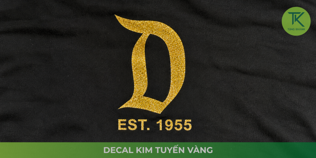 Decal kim tuyến vàng